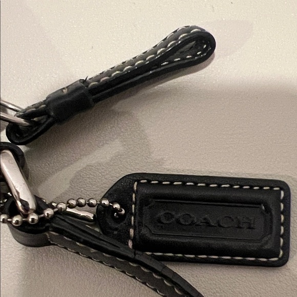 Coach Black Crossbody Bag with Buckle Detail and White Stitching - Picture 4 of 15